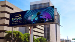 Horizontal Encanto Live at the Hollywood Bowl key art on billboard