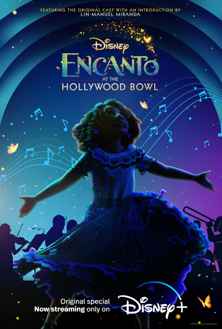 Vertical "Encanto Live at the Hollywood Bowl" key art
